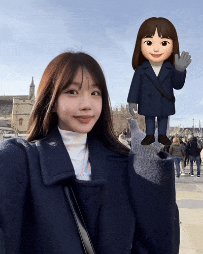 動くミー文字ステッカー