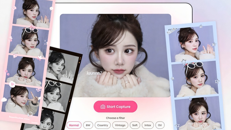 【無料】2025最新！韓国プリクラ(Photo Booth)をアプリで撮る方法