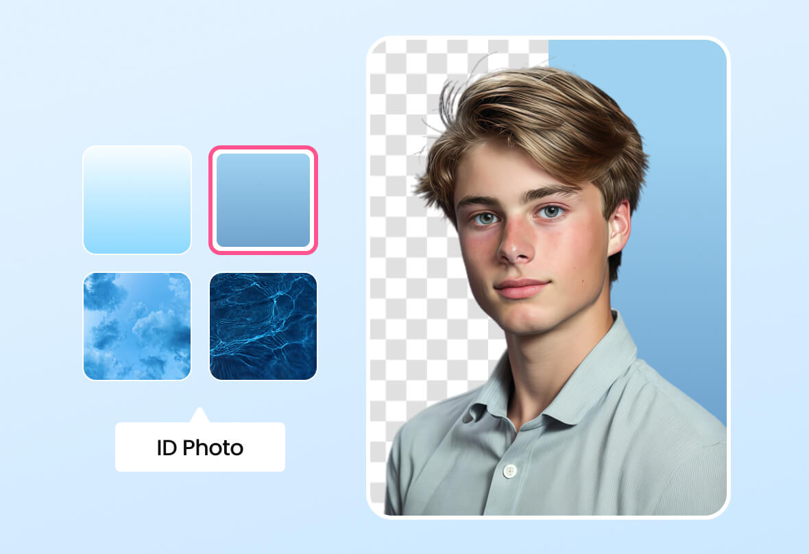 Add Blue Background to Photo Online