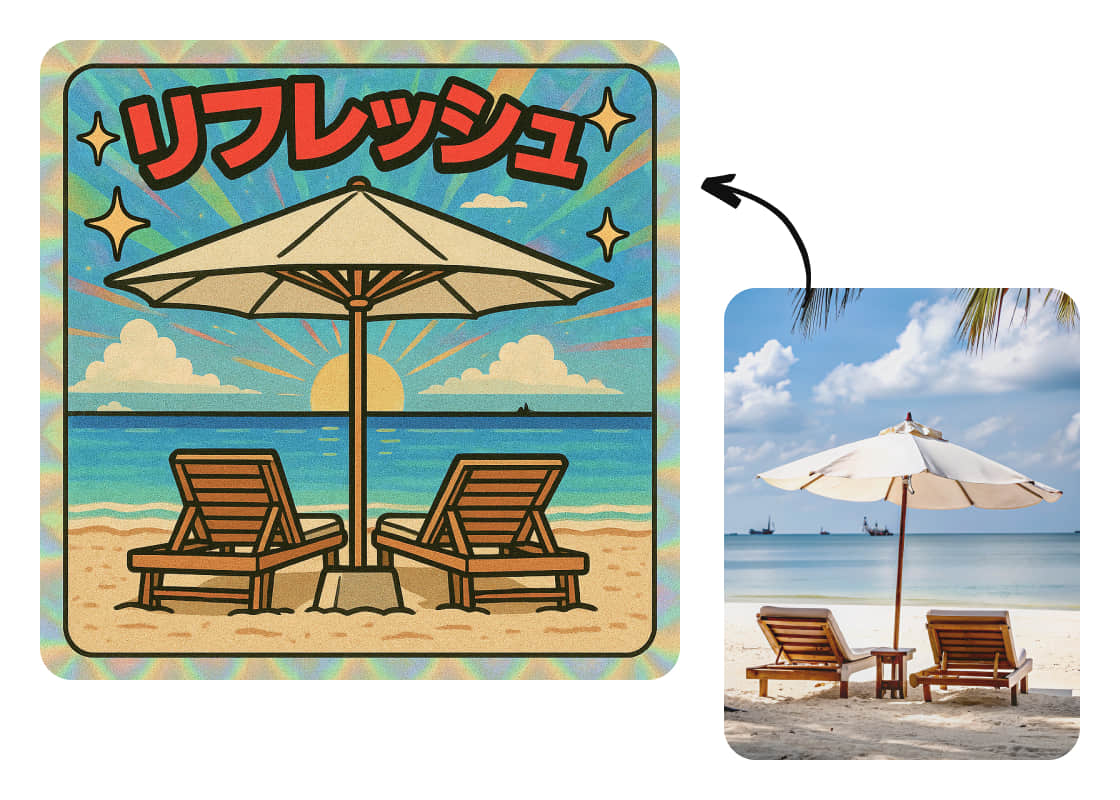 ビックリマン風シール