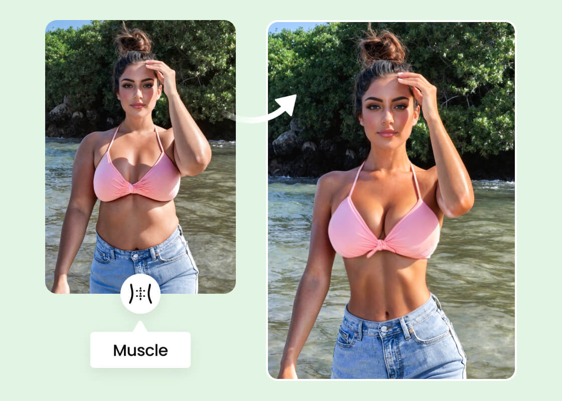 BeautyPlus AI Muscle Generator