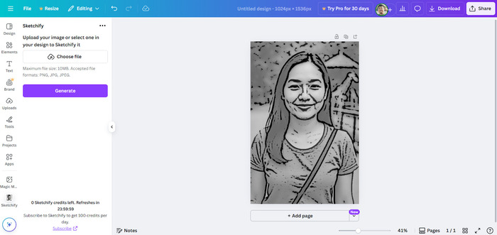 ภาพหลังใช้ Canva