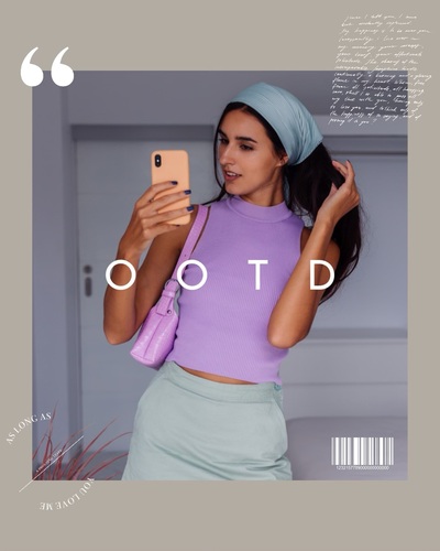 Add Instagram Captions for Mirror Selfies