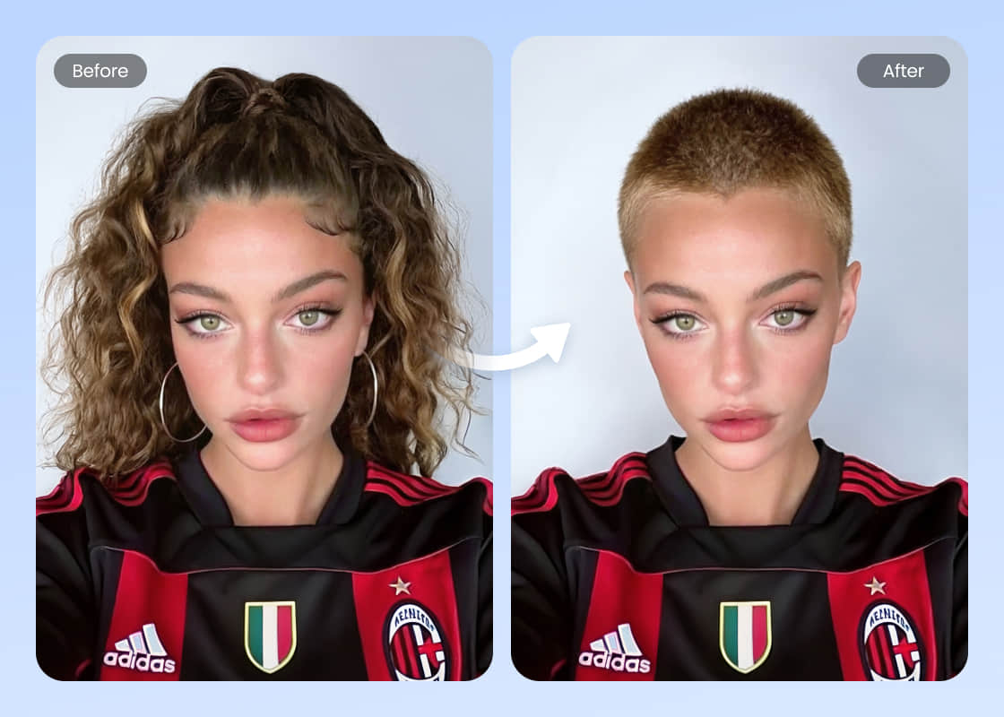 BeautyPlus Buzz Cut Filter