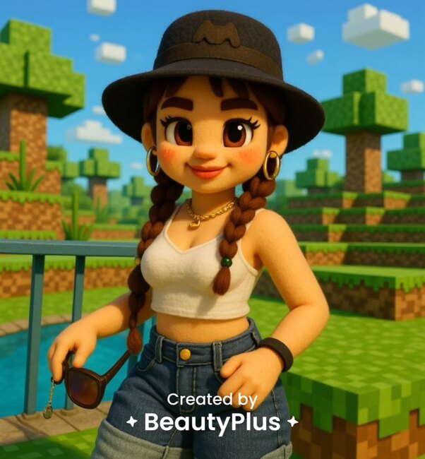 minecraft pixel art generator- BeautyPlus-Steve World- after