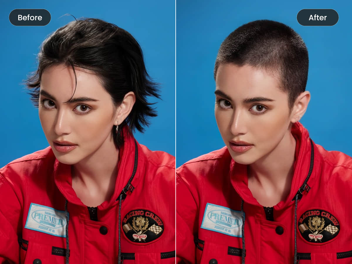 Filter Buzz Cut BeautyPlus