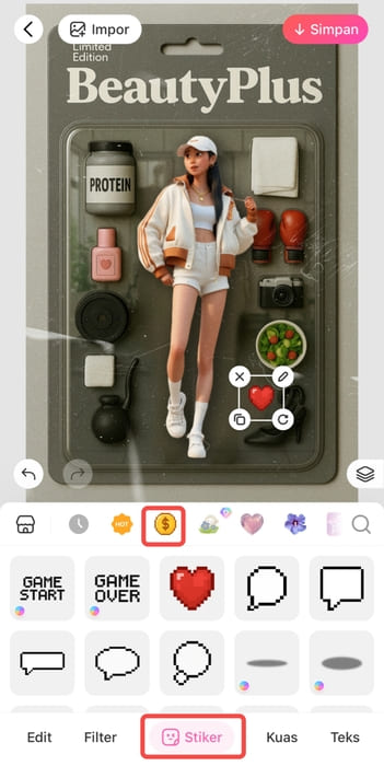 action figure-beautyplus-step 6