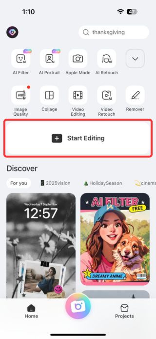 Add a Santa Hat to a Photo in BeautyPlus - 02