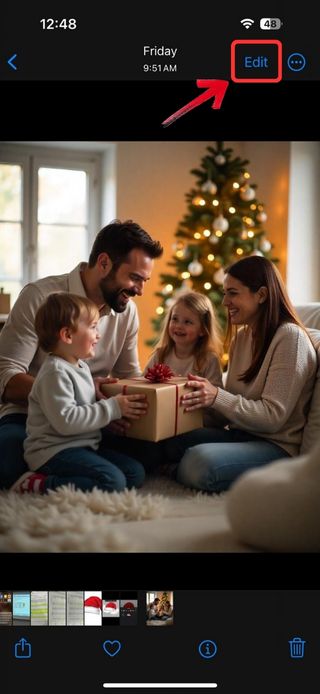 Add a Santa Hat to a Photo on iPhone - 05