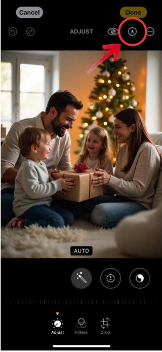 Add a Santa Hat to a Photo on iPhone - 06