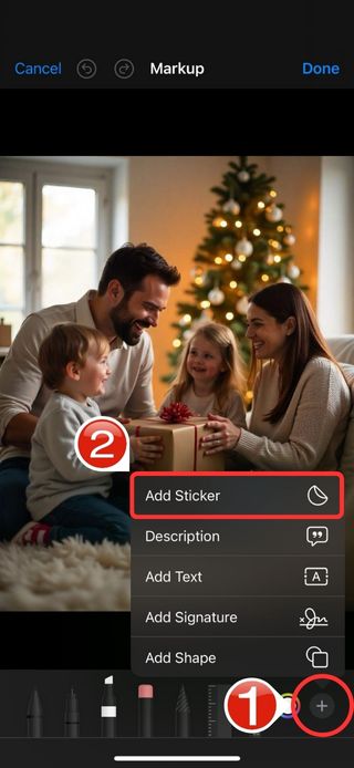 Add a Santa Hat to a Photo on iPhone - 07