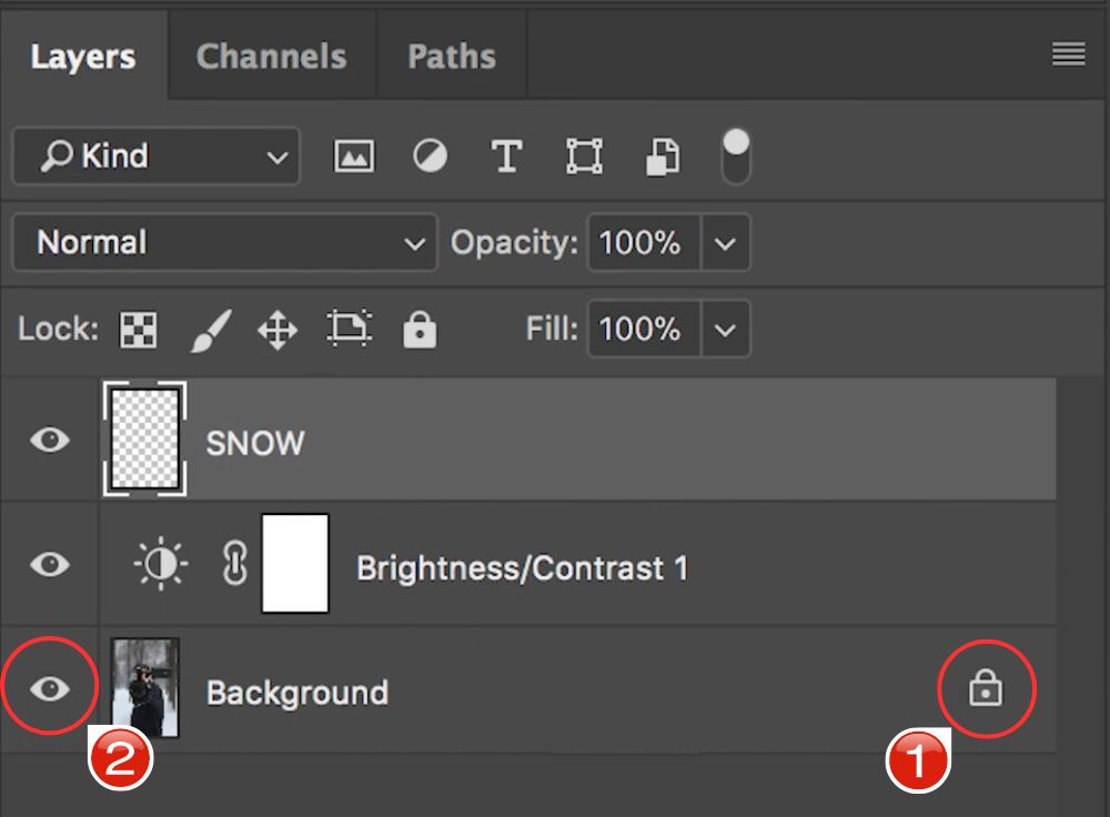 Add Snow to a Photo in Photoshop - 04