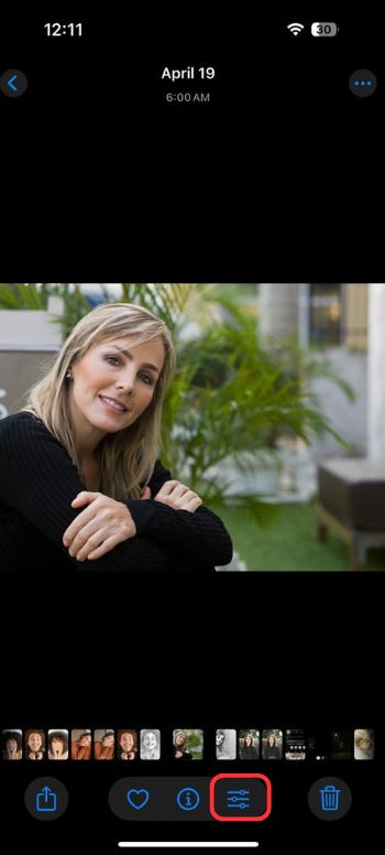 add speech bubble to photo-iphone edit icon