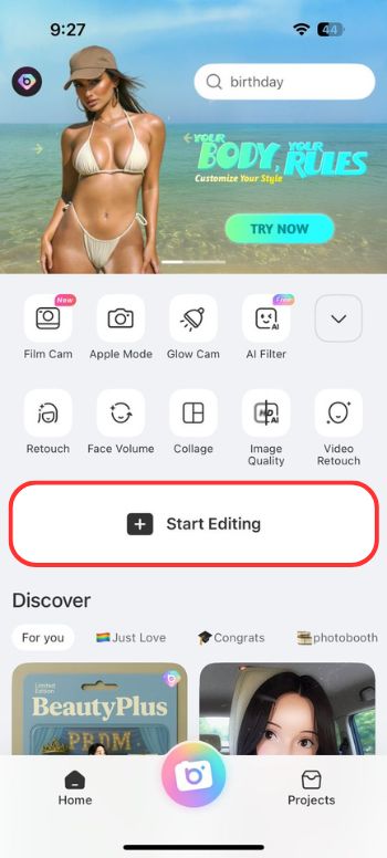 add speech bubble to photo-start editing 01