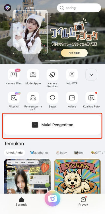 aplikasi edit tulisan di foto-unggah foto-langkah 1