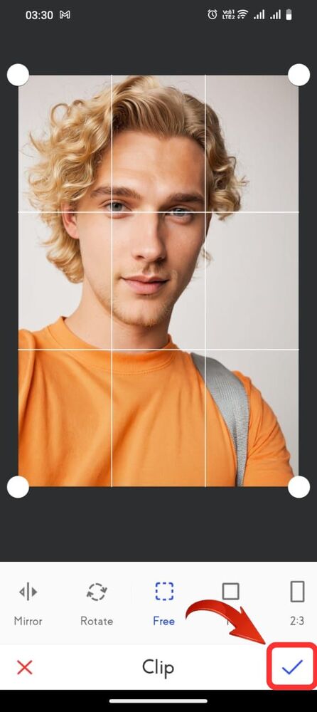 Adjusting image ratios on Beard Man app