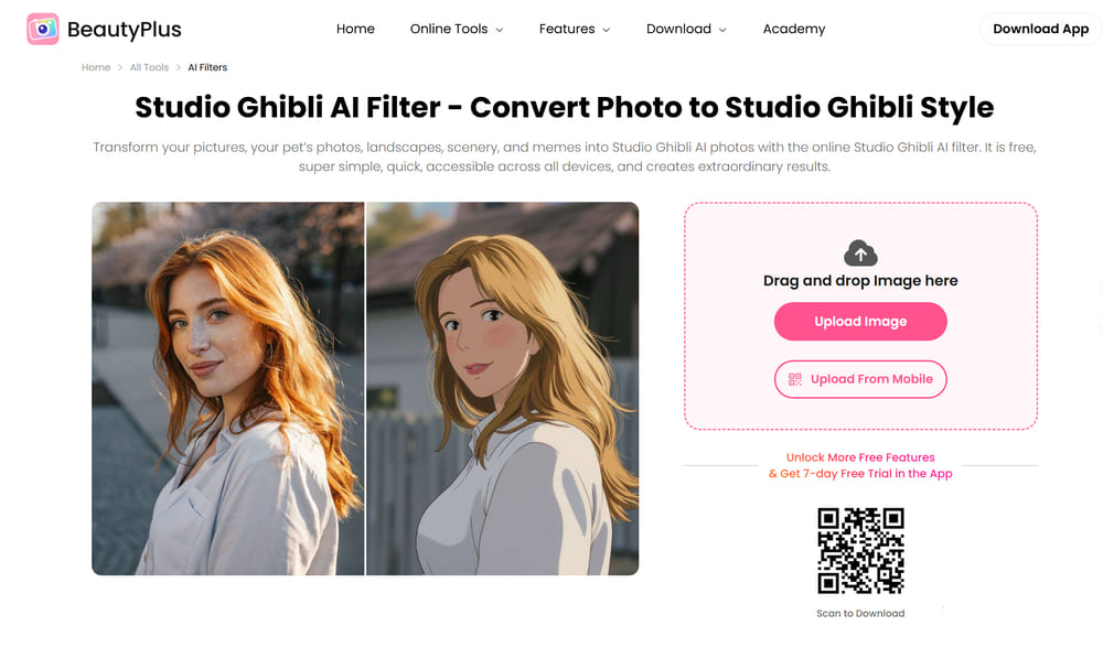 ai ghibli filter-beautyplus online-step2