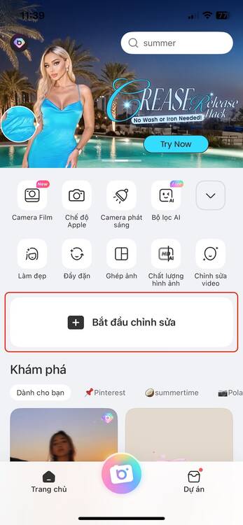 app tạo khung viền trắng cho ảnh-Mở app BeautyPlus