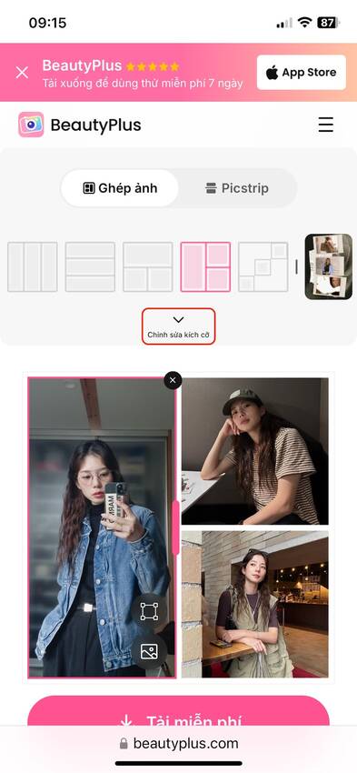 app tạo khung viền trắng cho ảnh-Tải ảnh-chọn bố cục 01