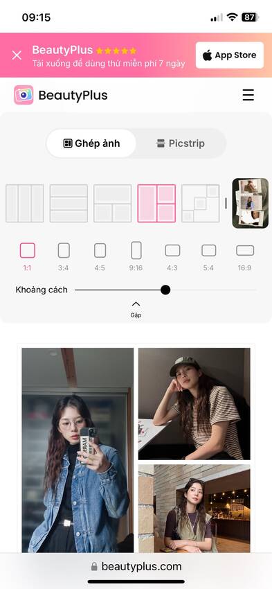 app tạo khung viền trắng cho ảnh-Tải ảnh-chọn bố cục 02