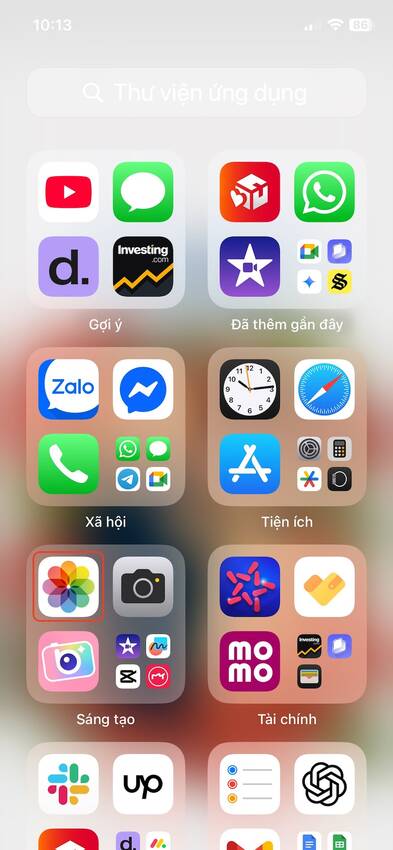 chỉnh ảnh ngược sáng-Mở ứng dụng Ảnh trên iPhone