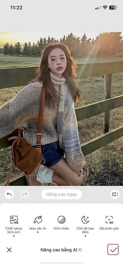 chỉnh ảnh ngược sáng-Lưu lại ảnh sau khi chỉnh bằng AI 01