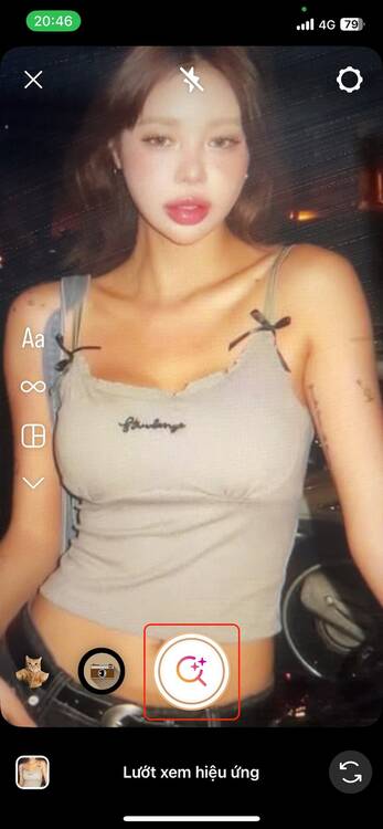 các filter đẹp trên Instagram-Chọn biểu tượng tìm kiếm