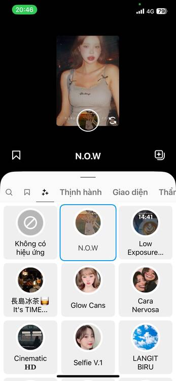 các filter đẹp trên Instagram-Chọn filter ưa thích