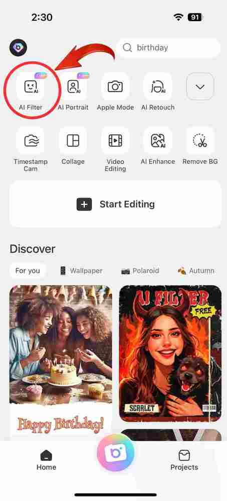 BeautyPlus AI Filters