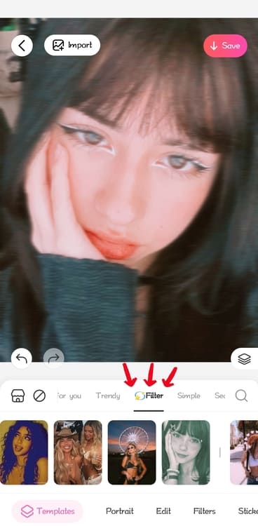 BeautyPlus app-add filters to photo-filter 2