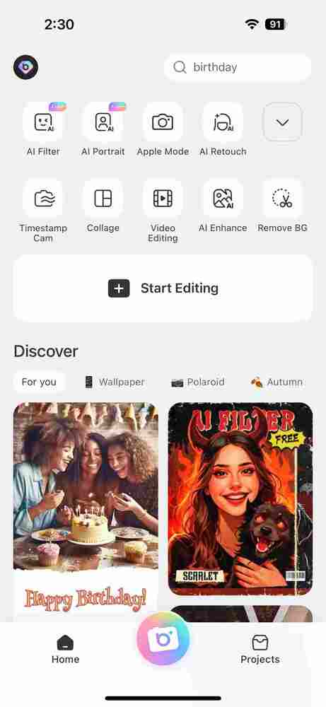 BeautyPlus App Beard Generator