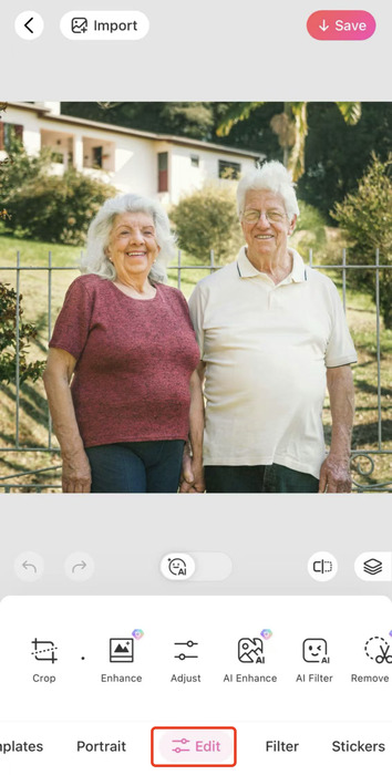 beautyplus app-ghibli filter-step 2