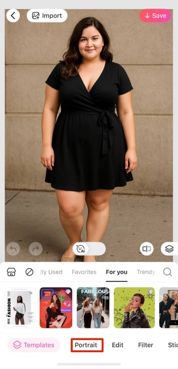 BeautyPlus App Screenshot EN - Body Filter portrait