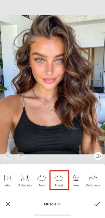 BeautyPlus App Screenshot EN - Breast Enlargement breast