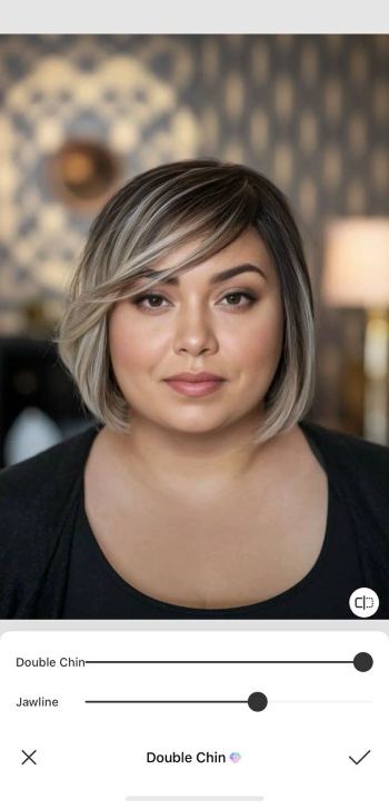 BeautyPlus App Screenshot EN - Remove Double Chin choose results