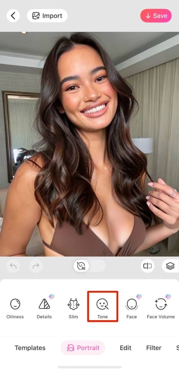 BeautyPlus App Screenshot EN - Skin Color Changer tone