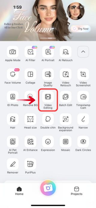 BeautyPlus-choose Video Editing