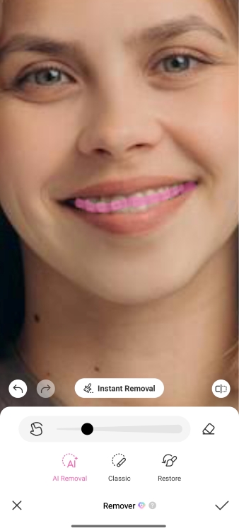 BeautyPlus Remover Screenshot EN - No-Brace Filter AI Removal
