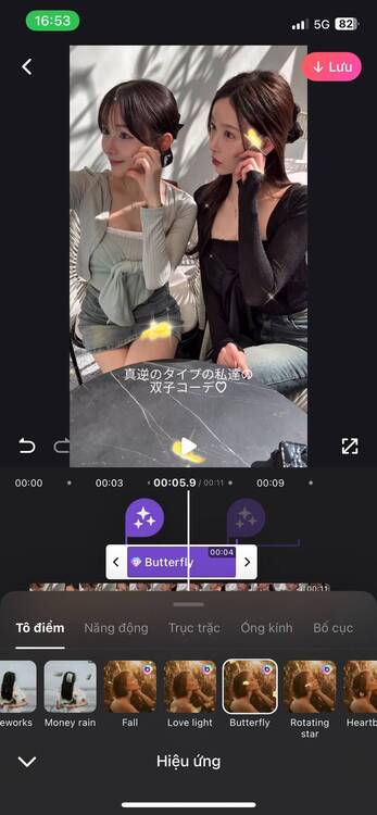 BeautyPlus-Thêm hiệu ứng video 01