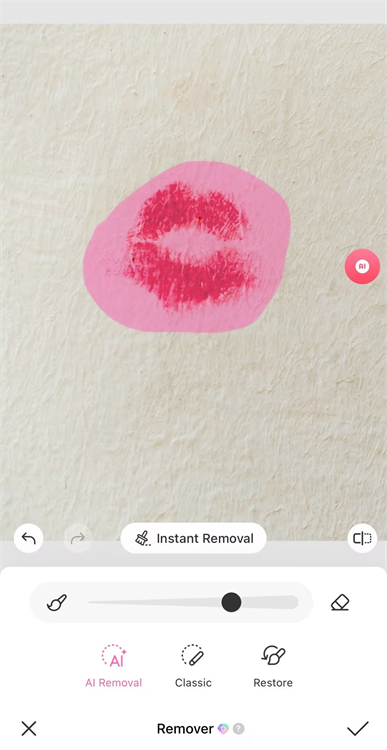 Before Remove Lipstick from a Photo