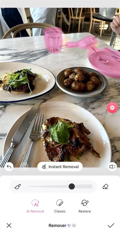 Before Remove Unnecessary Things from a Photo with BeautyPlus