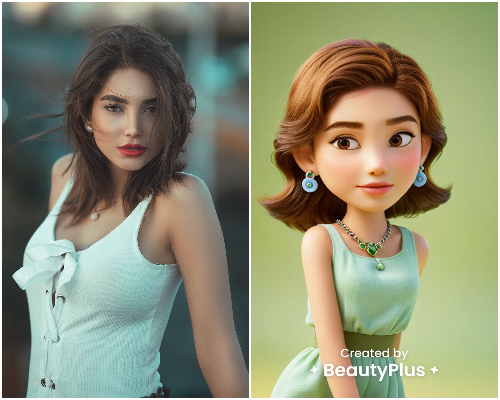 3Dアバターを使用した完成画像