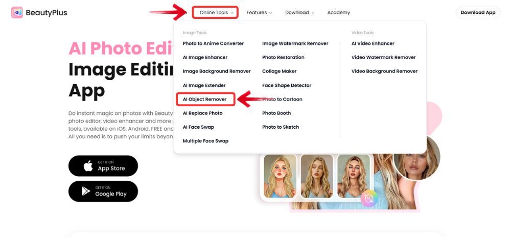 blur text on iphone-ai object remover