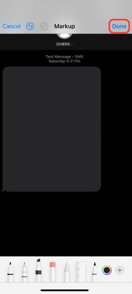 blur text on iphone-done