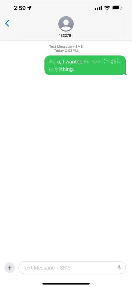 blur text on iphone-ink invisible result