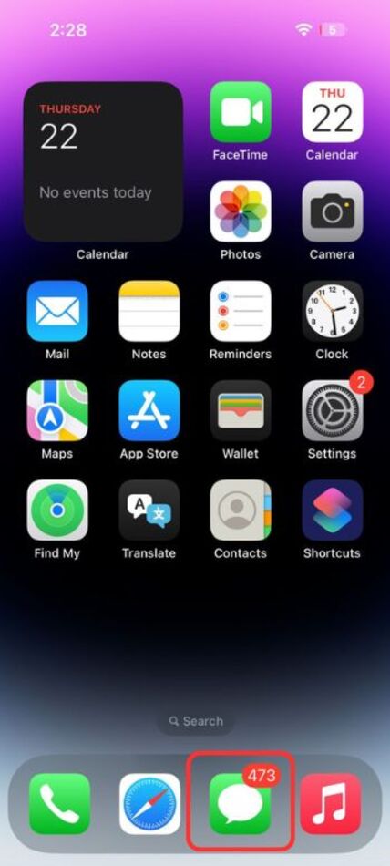 blur text on iphone-message app