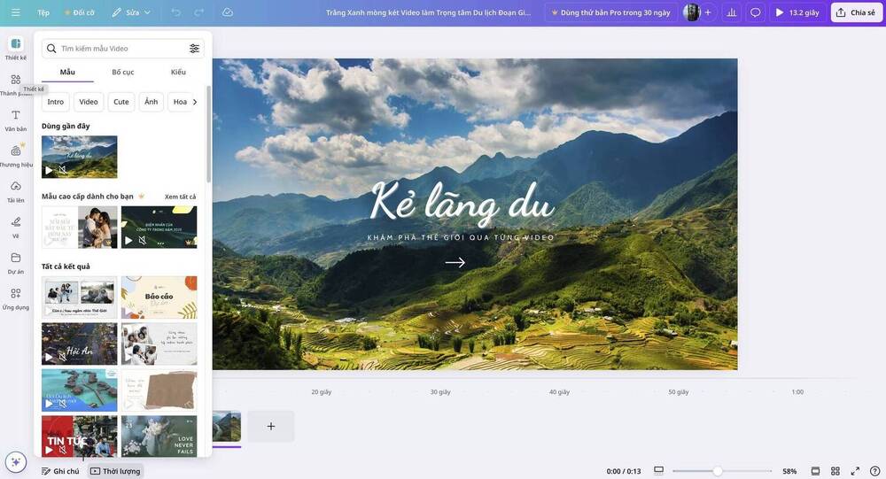 canva online-Chỉnh sửa video trực tuyến với Canva
