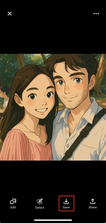 ChatGPT App Screenshot EN - ghibli style save