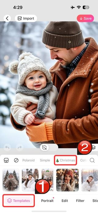 christmas cards-Christmas Templates - 04