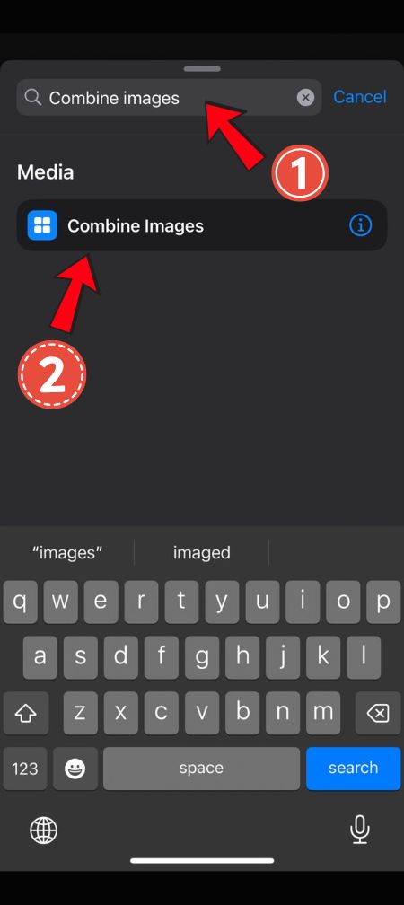 Combine Photos - Shortcuts - 07